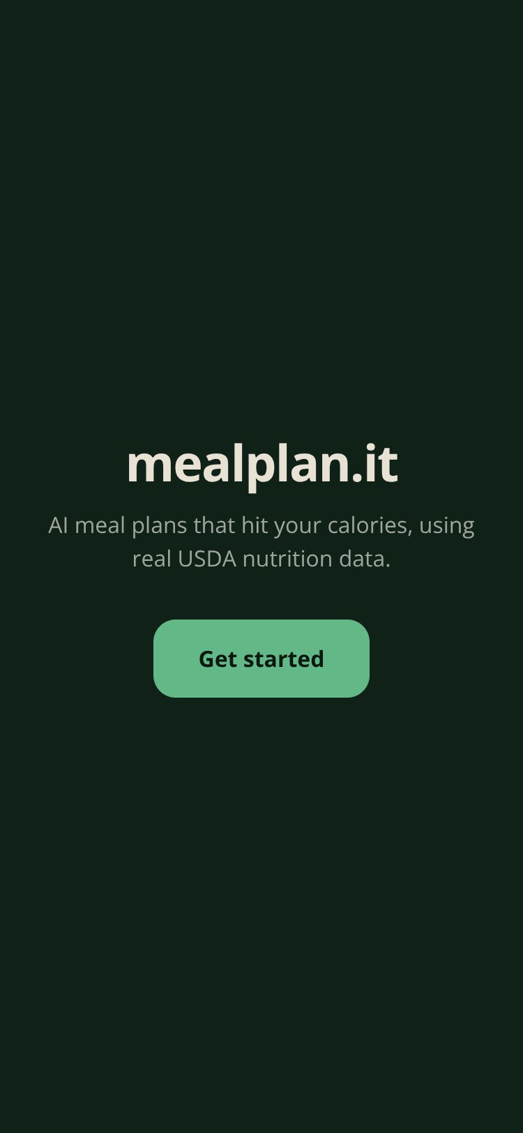 Meal Planet screen 1