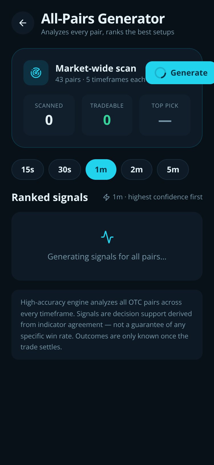 Quotex OTC Signal Pro screen 5