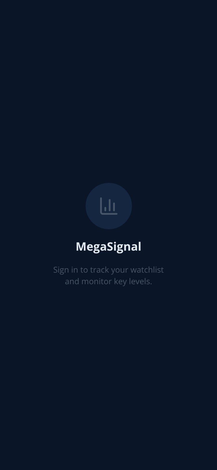 MegaSignal screen 1