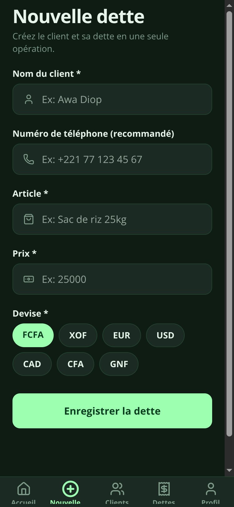 GÉRANT PROD screen 4