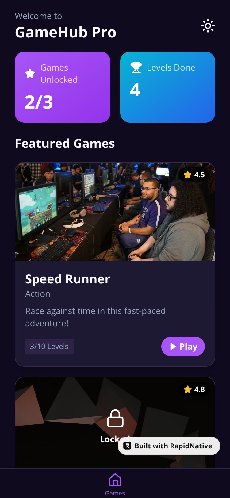 GameHub Pro screen 1