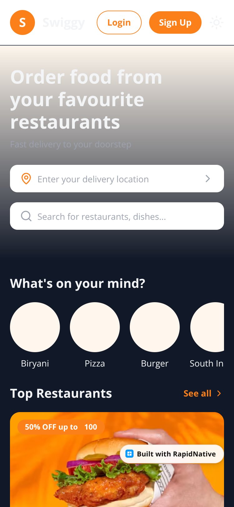 Swiggy Eats screen 1