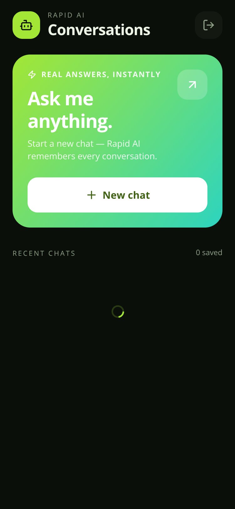 Rapid AI screen 4
