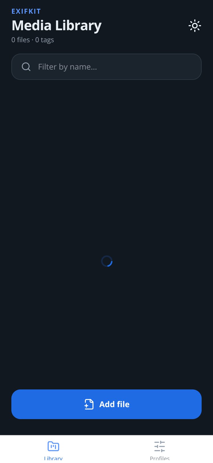 ExifKit screen 1