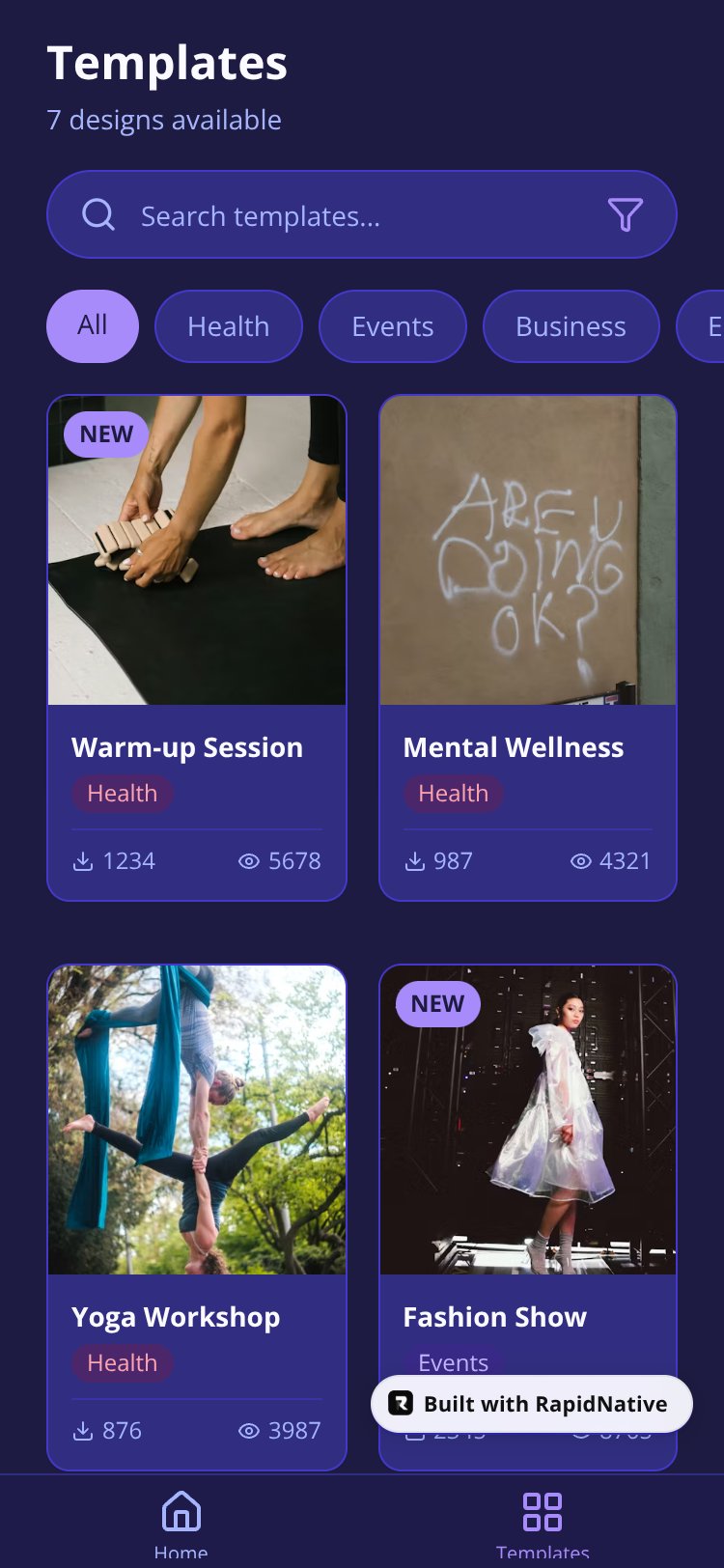 BrightBase screen 1