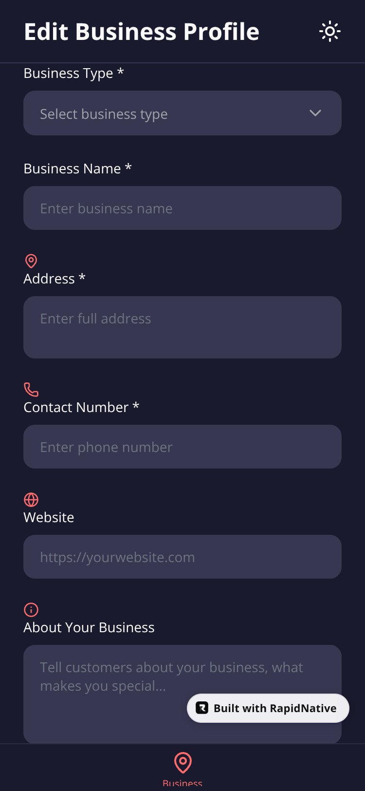 VibeFinder screen 1