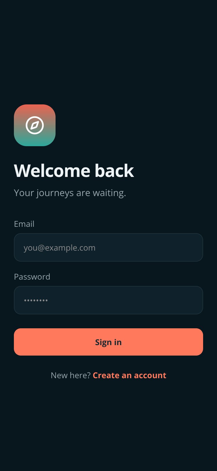 Wanderlog screen 1