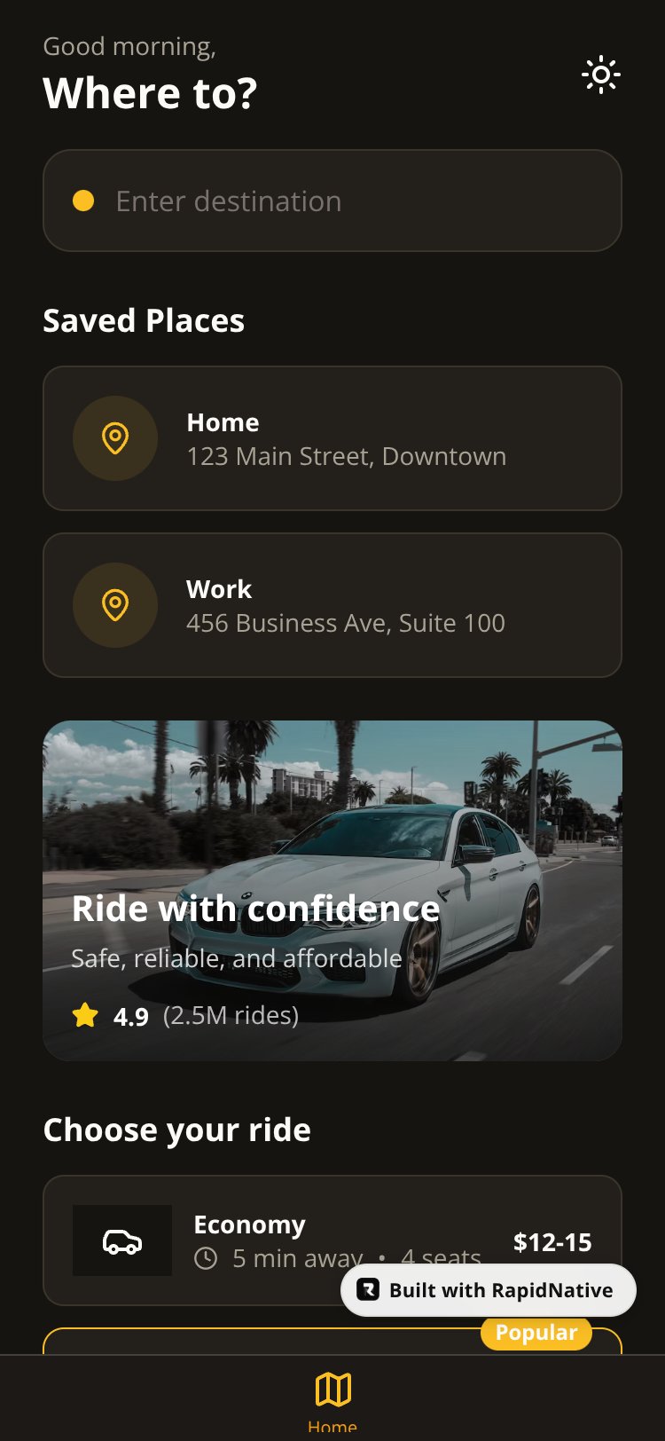 Taxi Rider screen 1