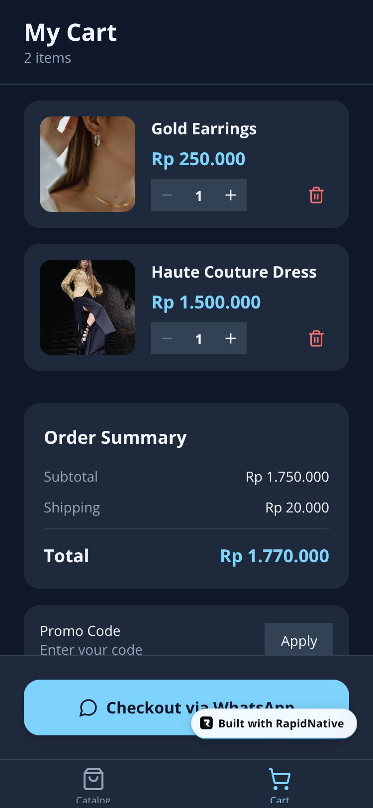 SwiftBase screen 1