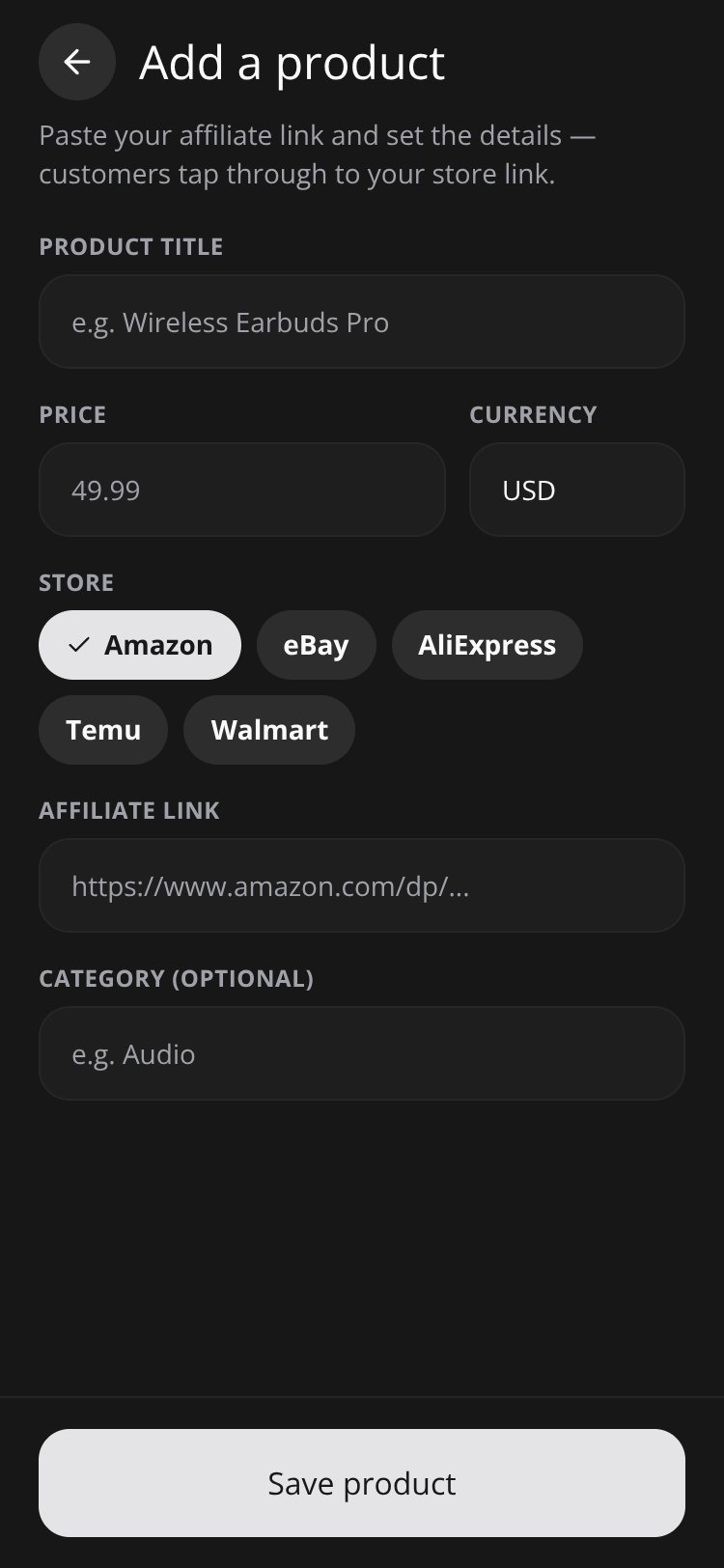RapidNative App screen 3