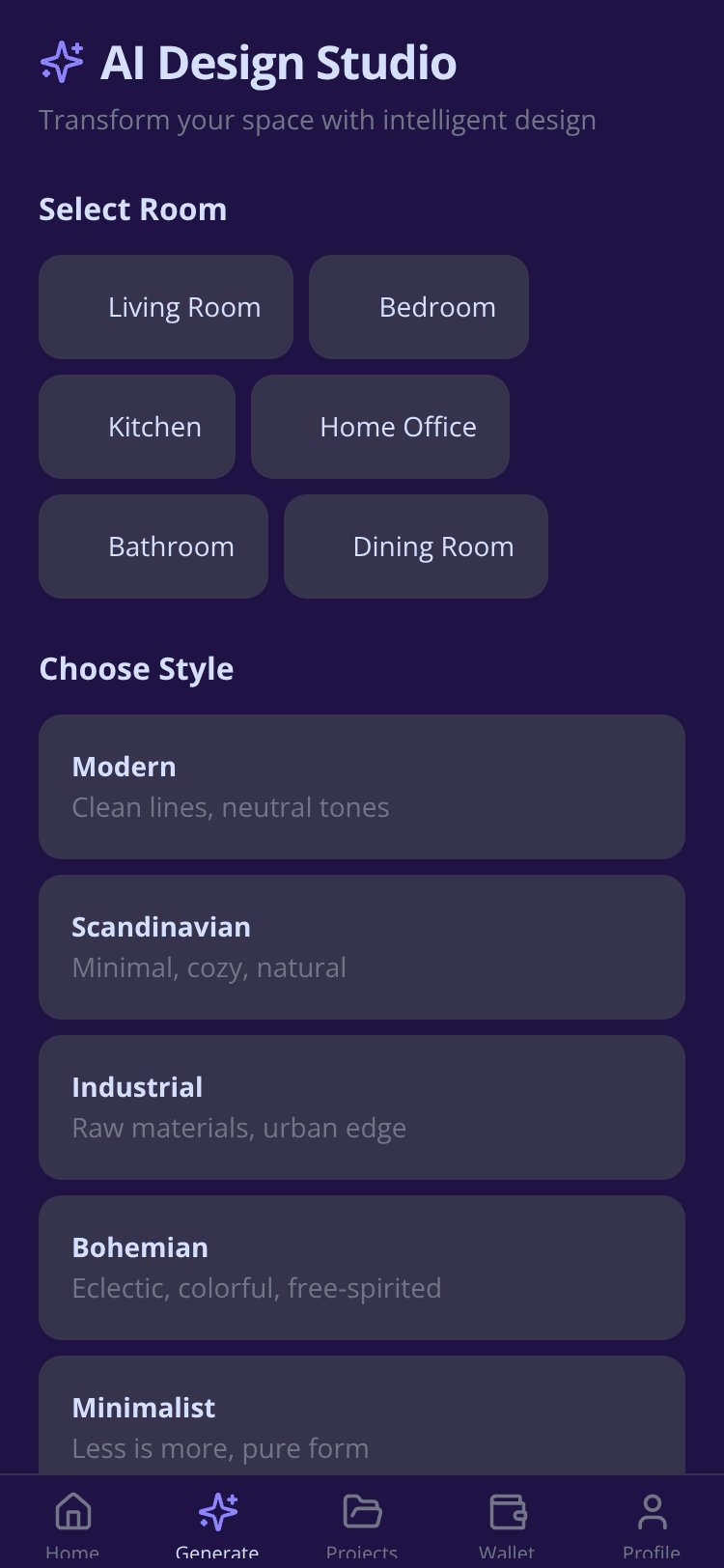RapidNative App screen 5