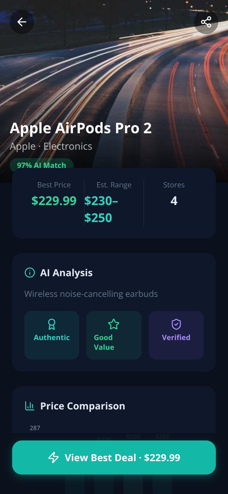 ShopLens AI screen 1