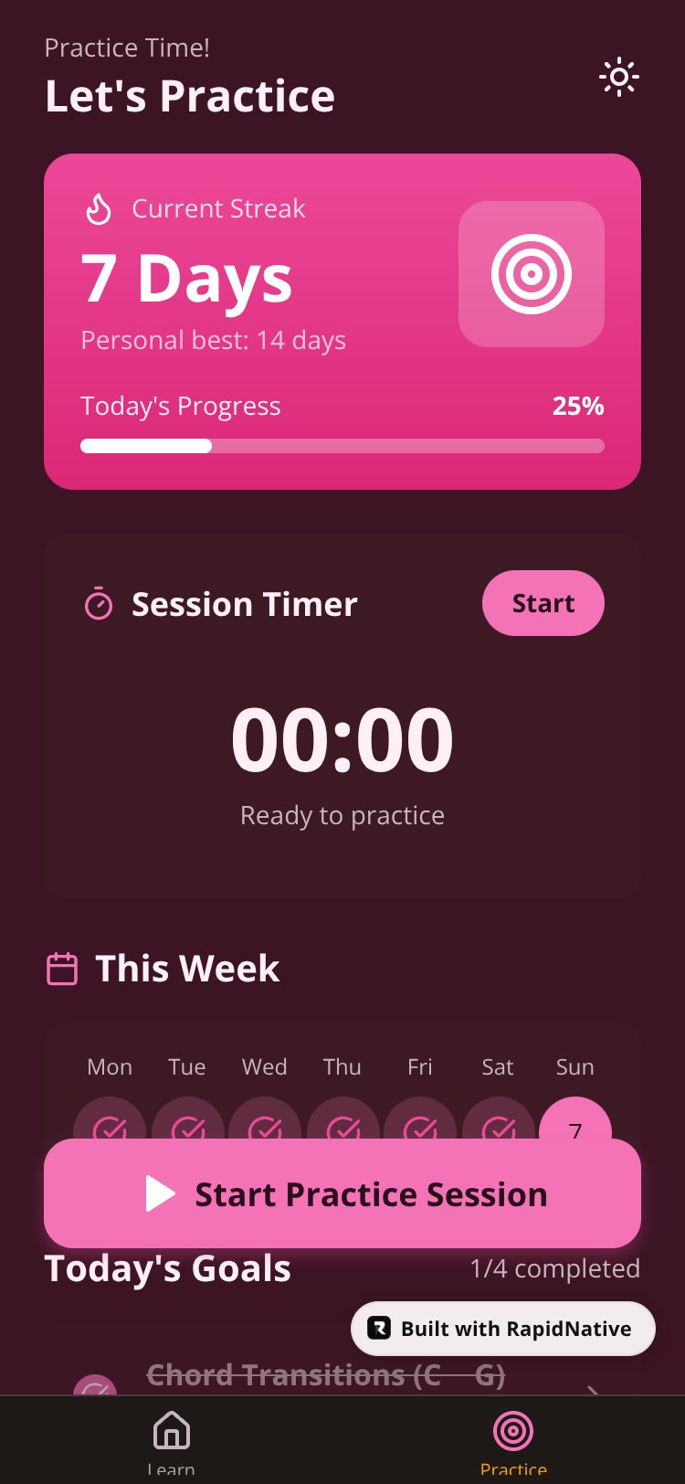 GuitarStart screen 4