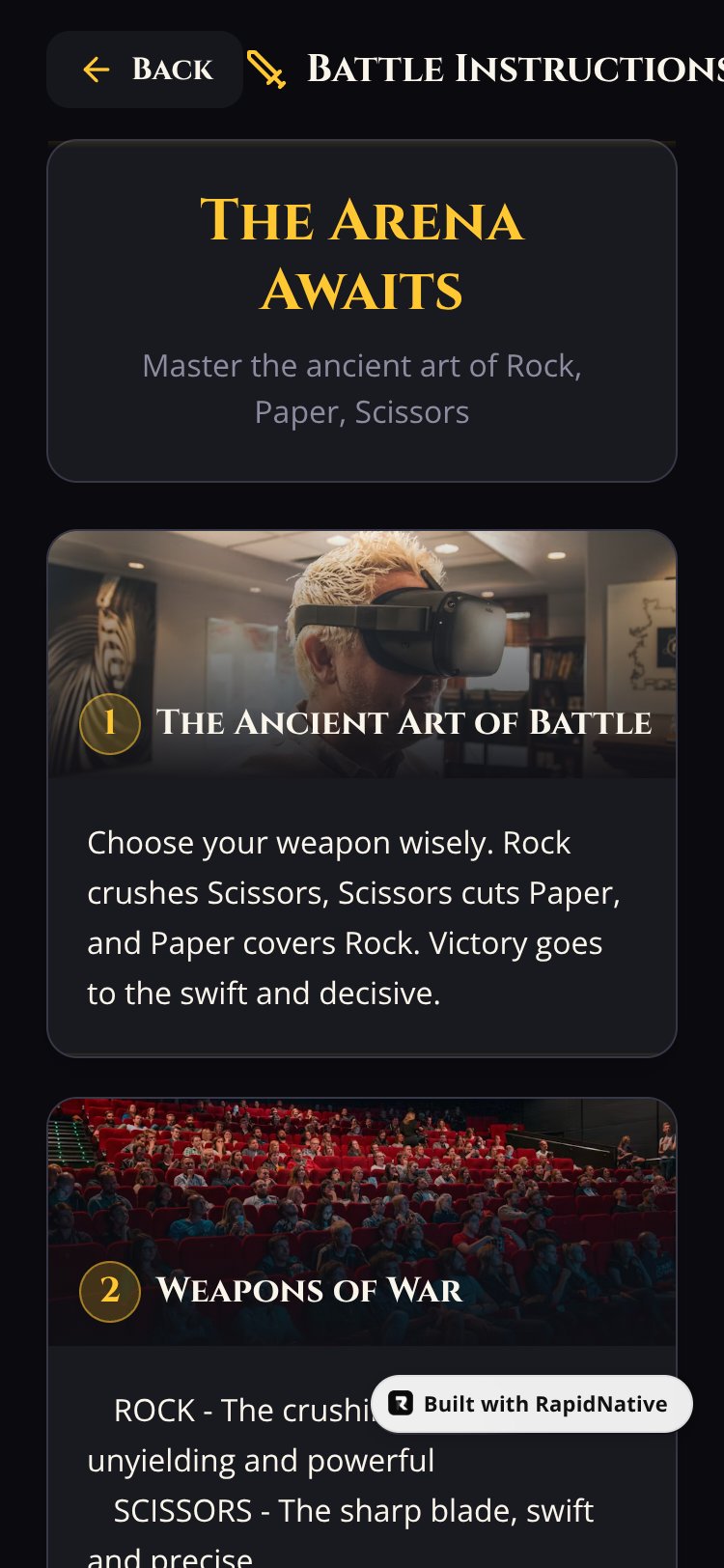 RPS Arena screen 5