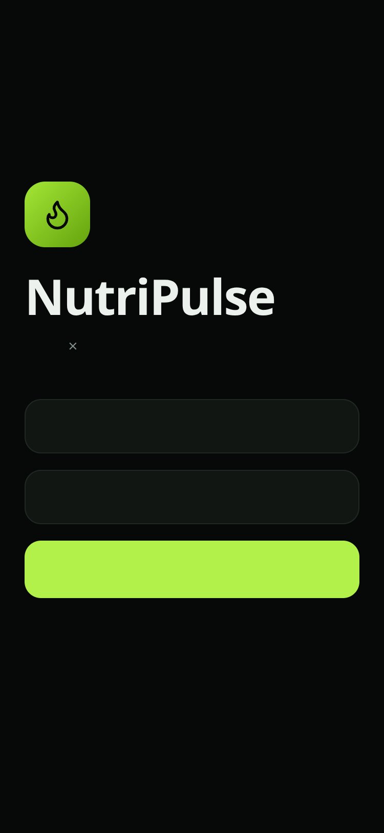 NutriPulse screen 1