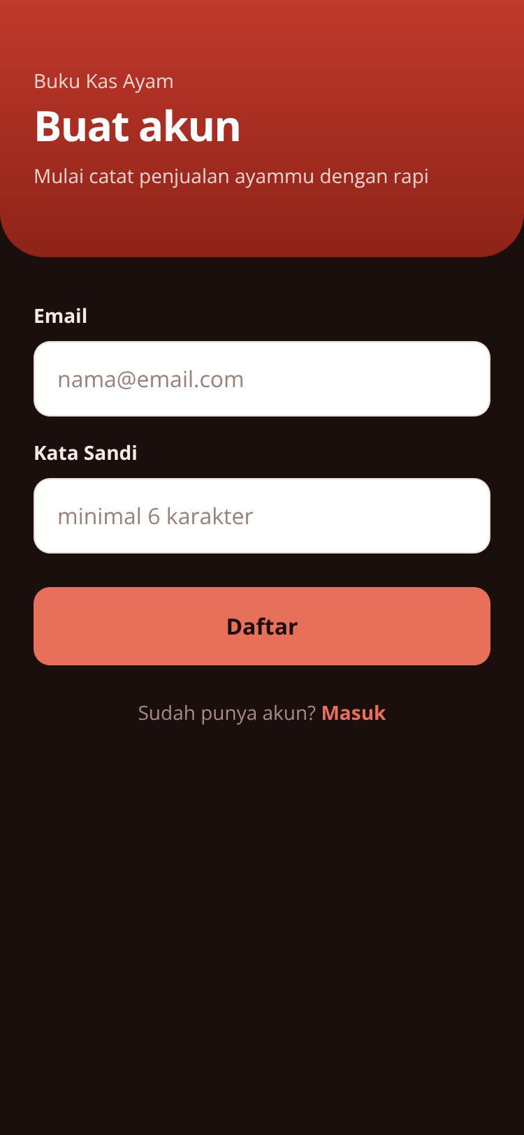 Buku Kas Ayam screen 1