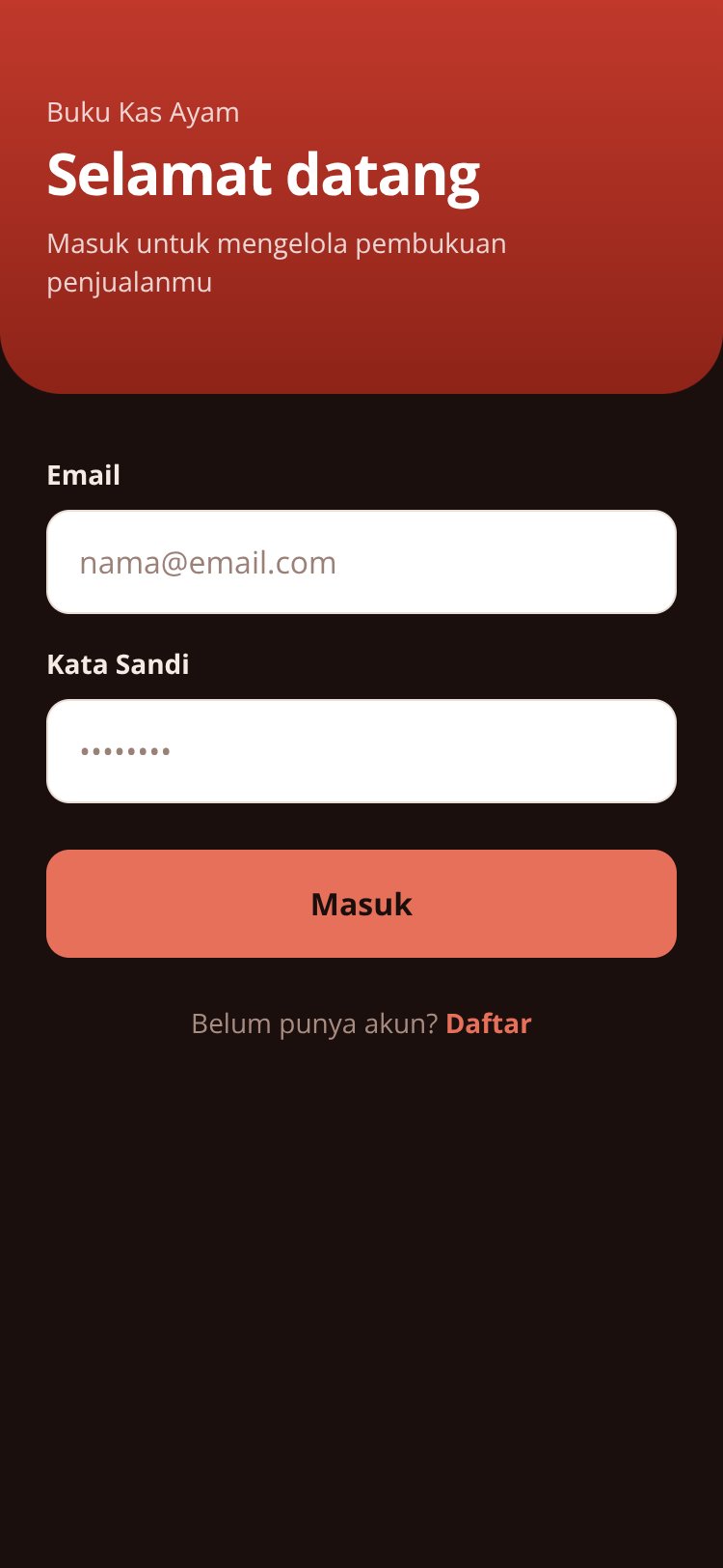 Buku Kas Ayam screen 2