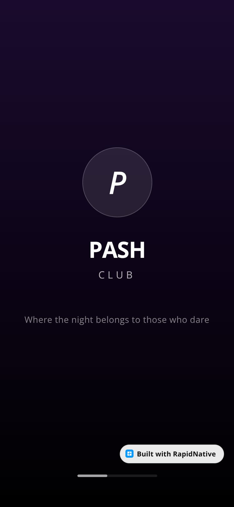 Pash Club screen 1