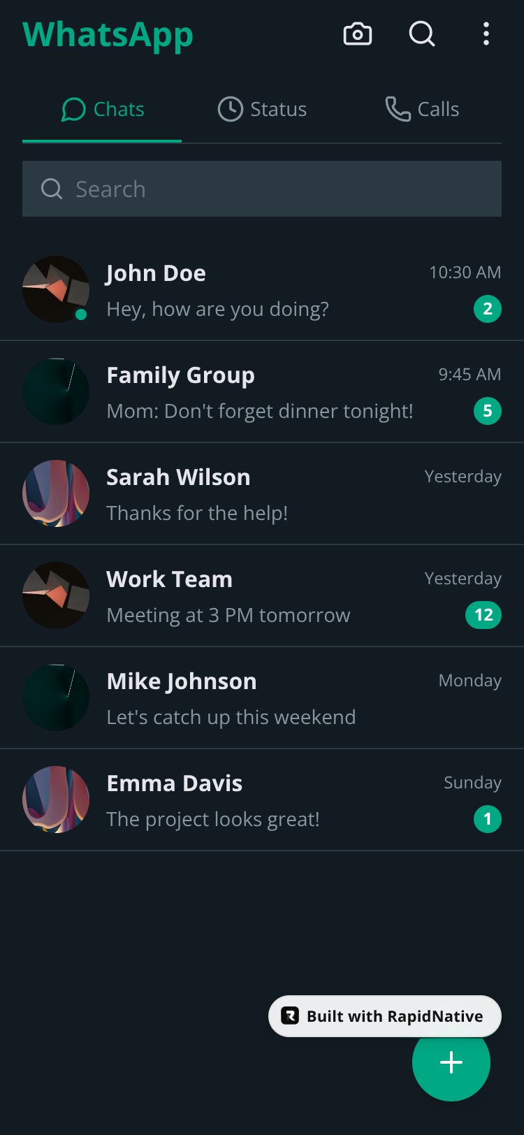 WhatsApp Welcome screen 1