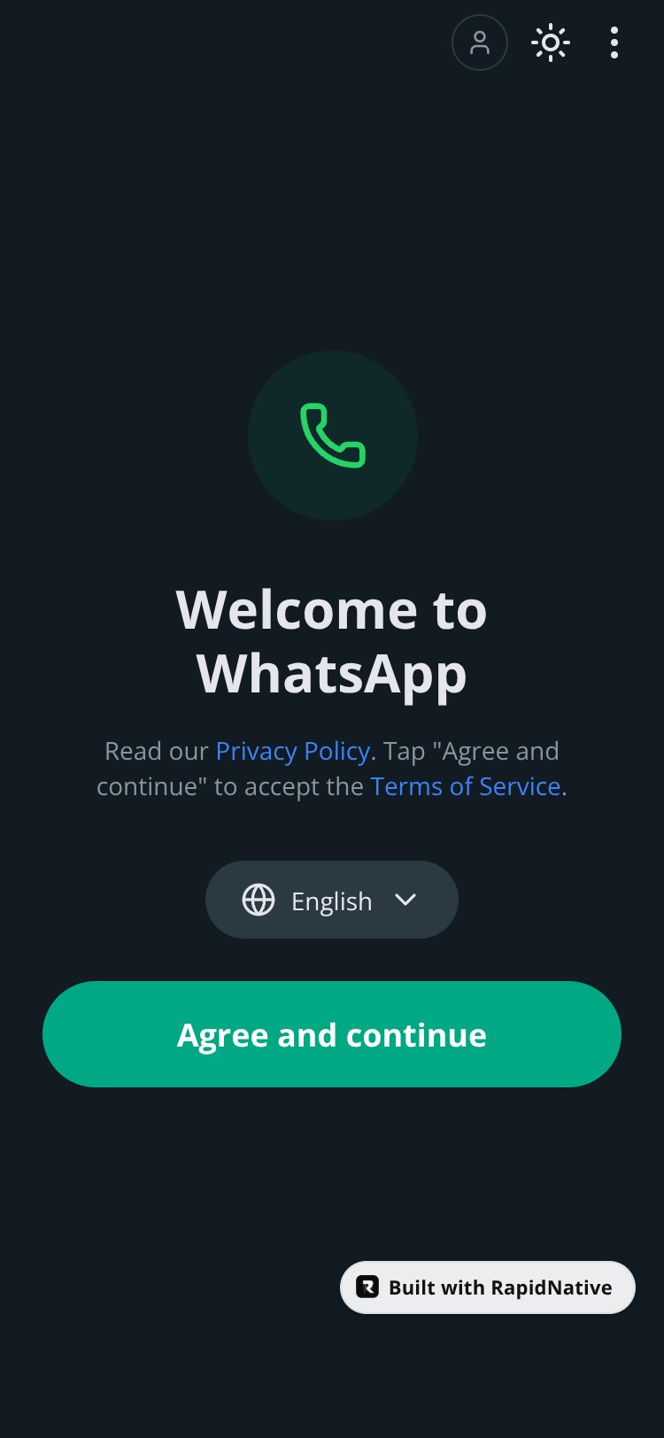 WhatsApp Welcome screen 3