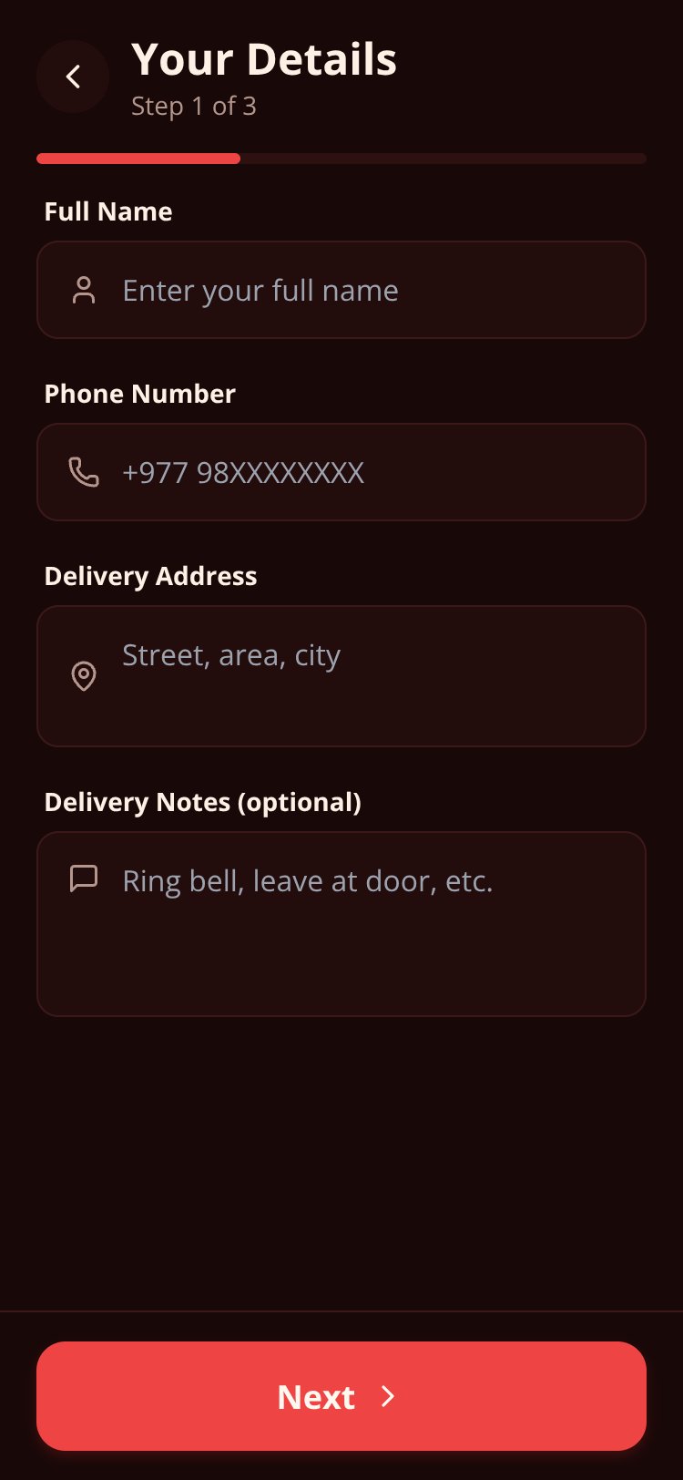 Momo Express screen 2
