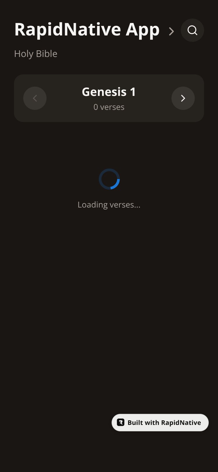 RapidNative App screen 2
