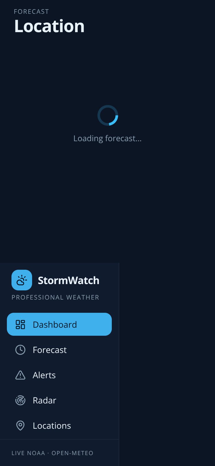 StormWatch screen 4