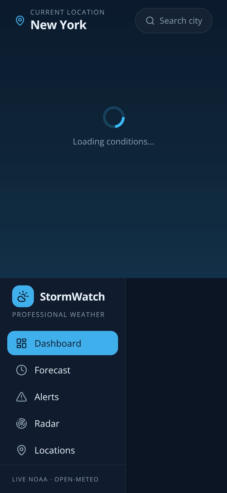 StormWatch screen 5
