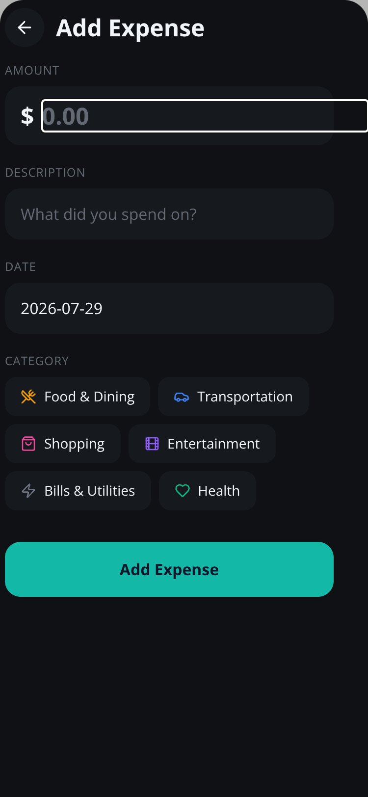 SpendWise screen 2