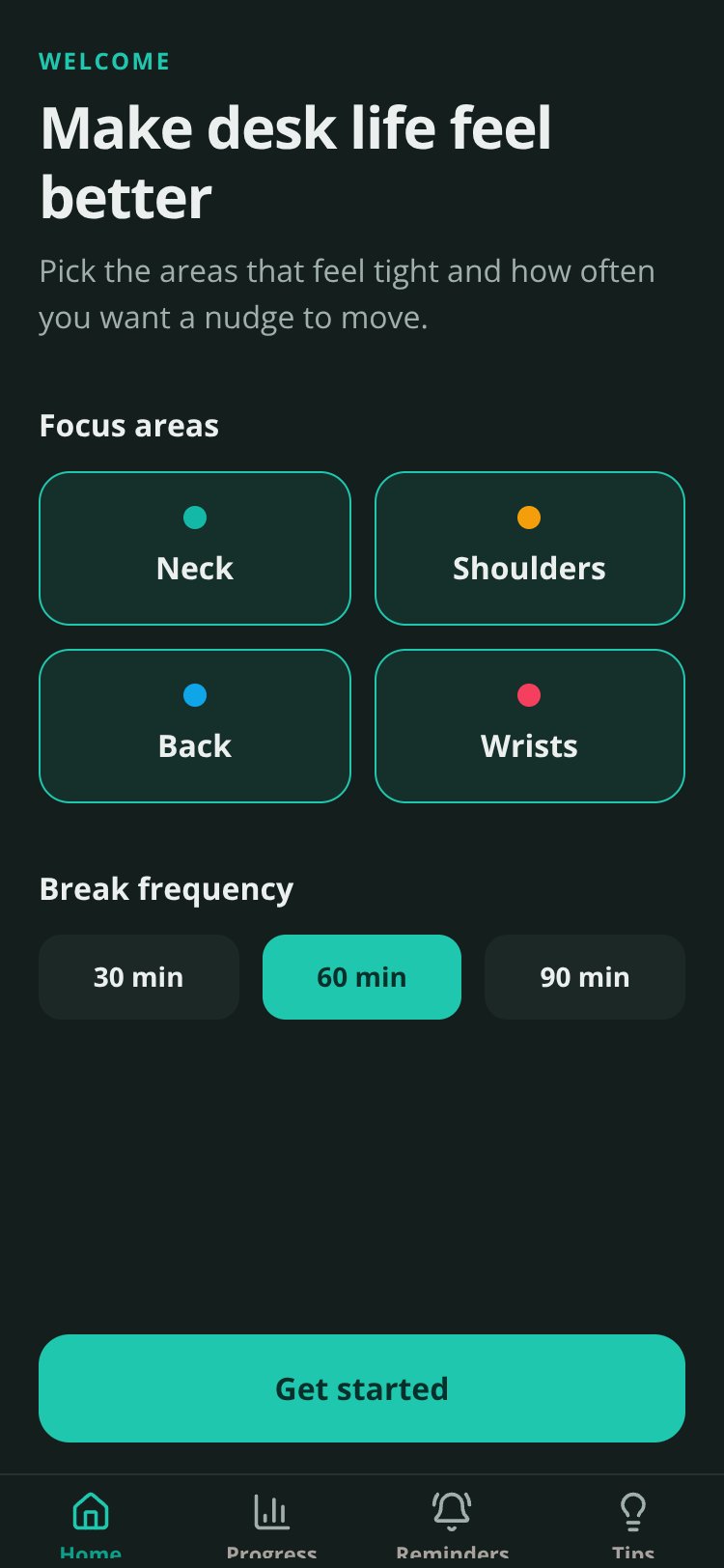 Stretch Break screen 2
