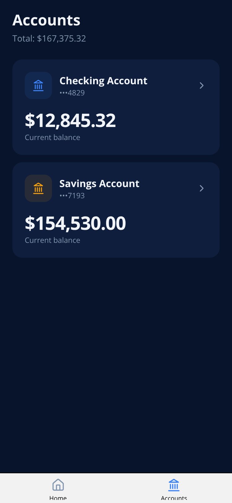 Chase Mobile screen 1