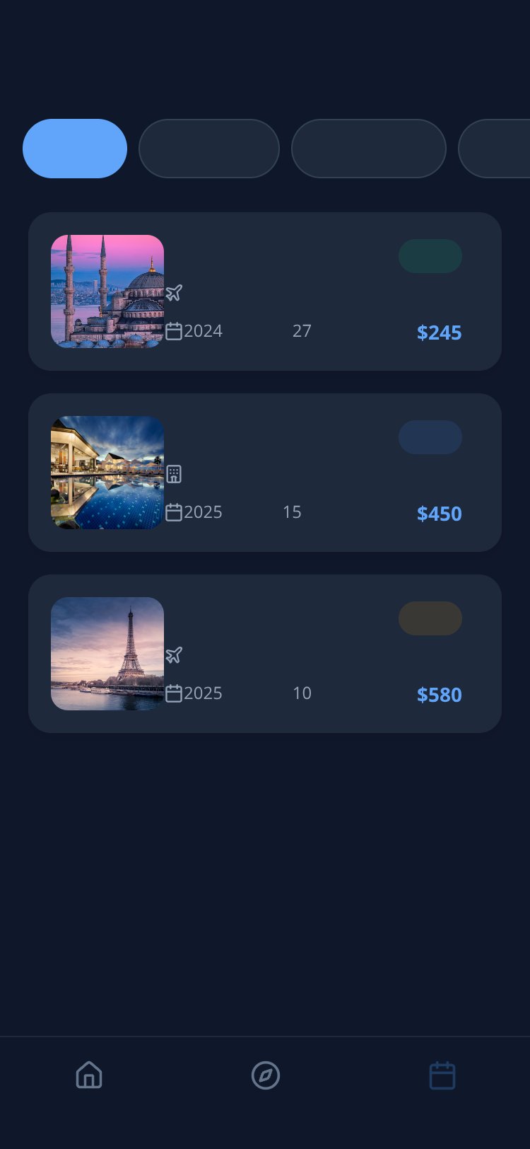 LUNA Travel screen 3