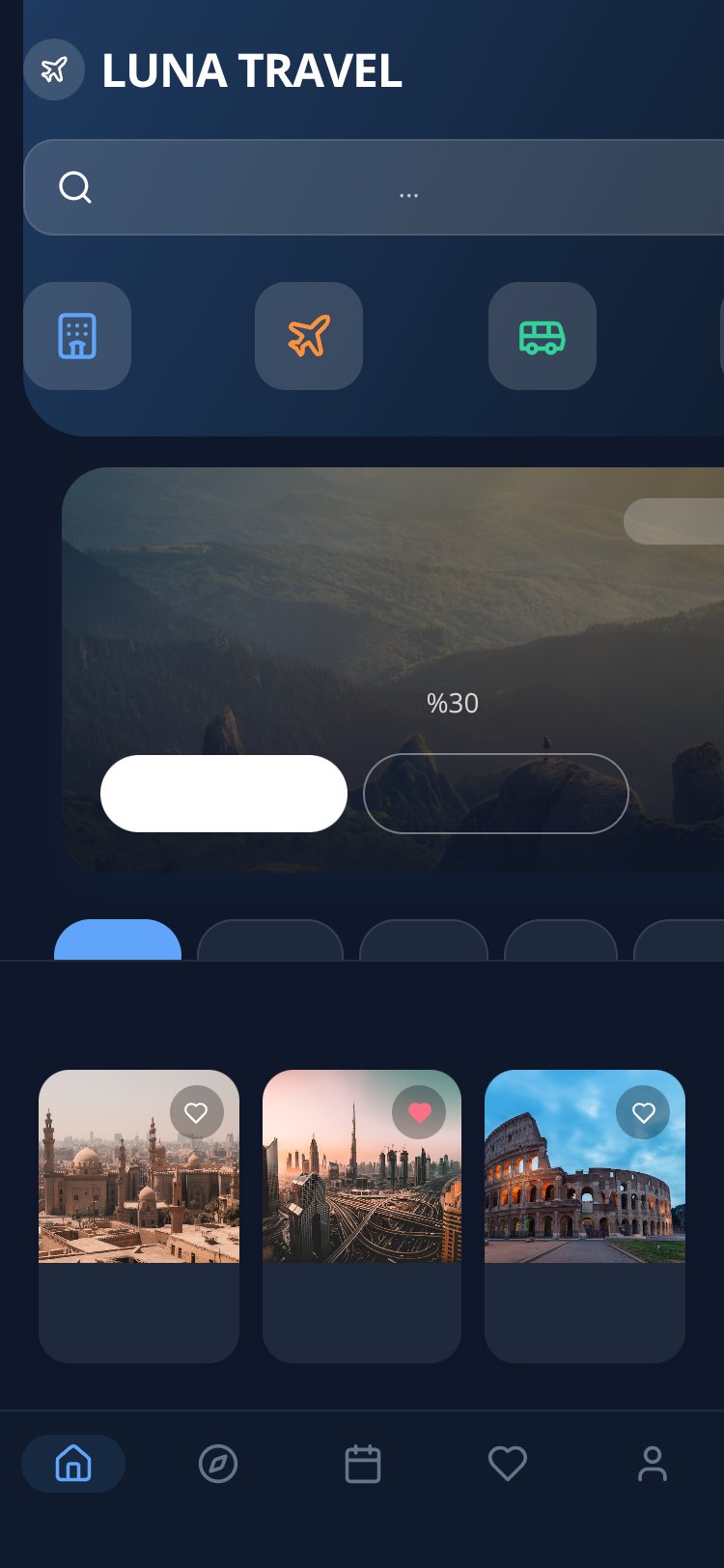 LUNA Travel screen 5