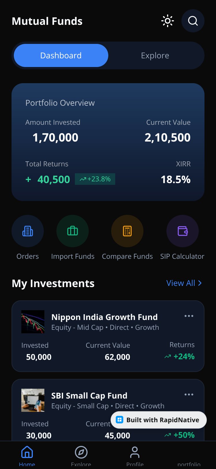 FundWise screen 3