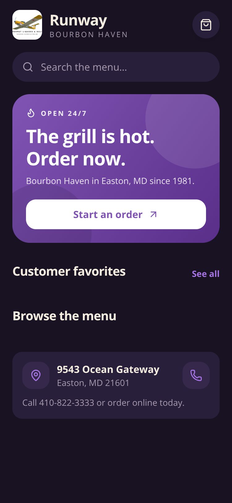 Runway Liquors screen 1