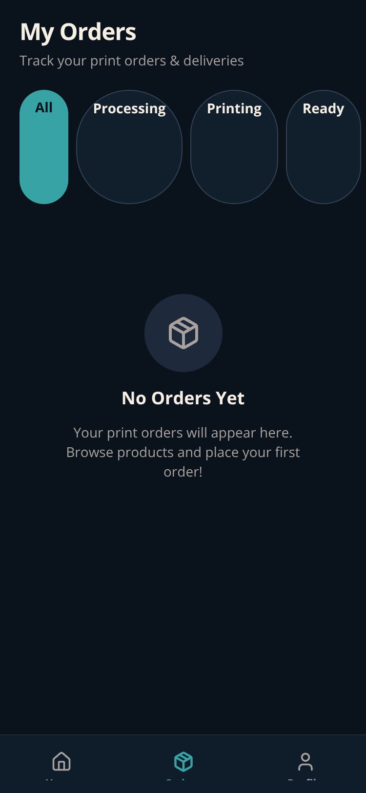 PrintXpress screen 1