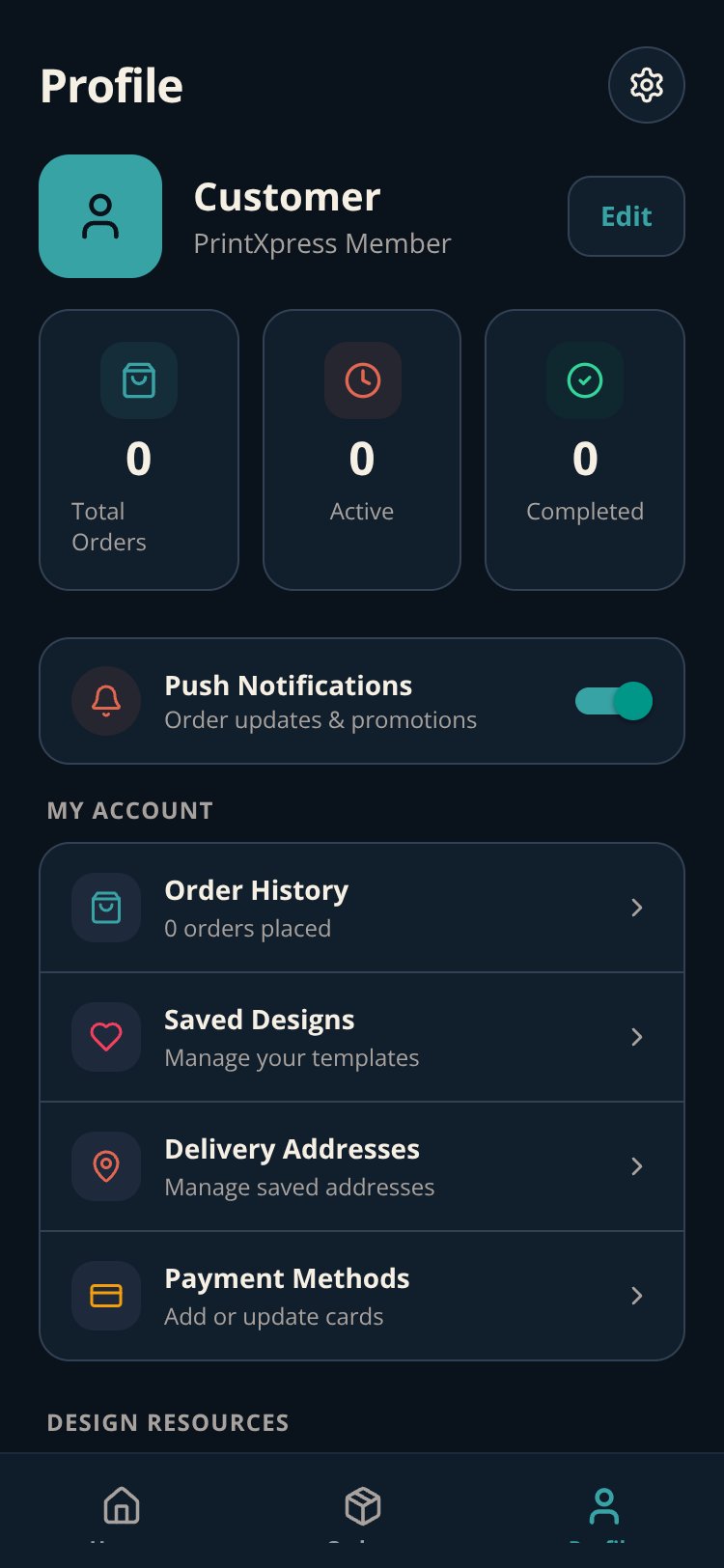 PrintXpress screen 2