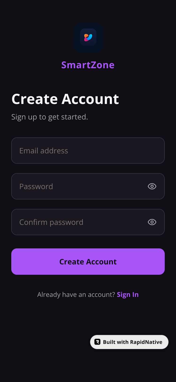 SmartZone screen 2