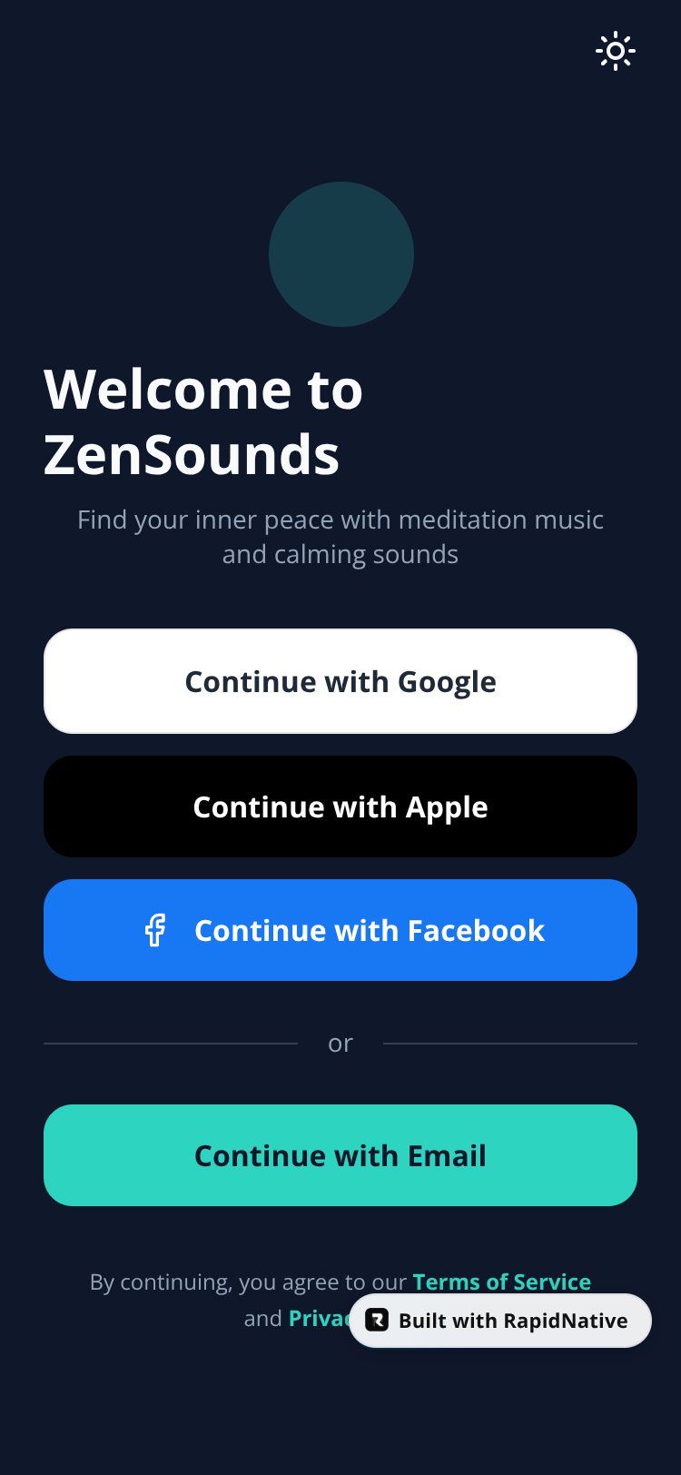 ZenSounds Meditation screen 2