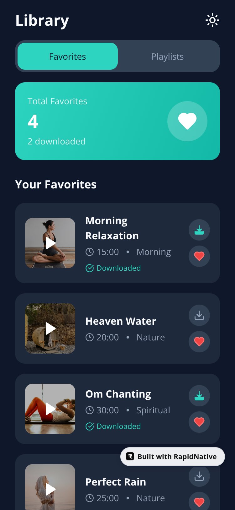 ZenSounds Meditation screen 3