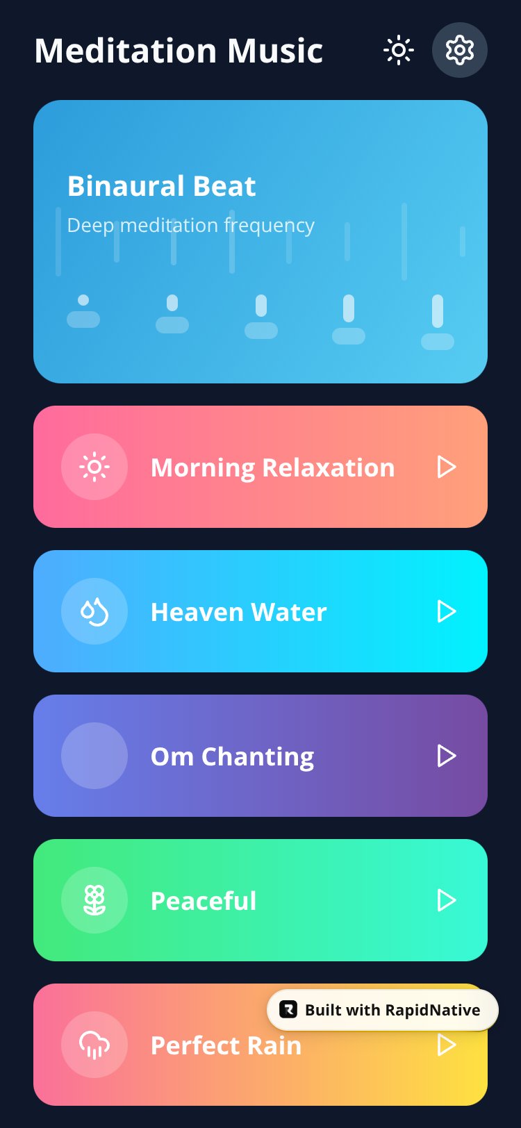 ZenSounds Meditation screen 3