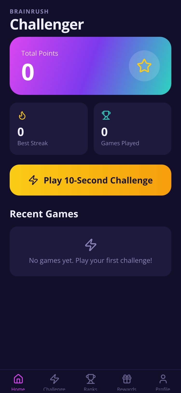 BrainRush screen 2