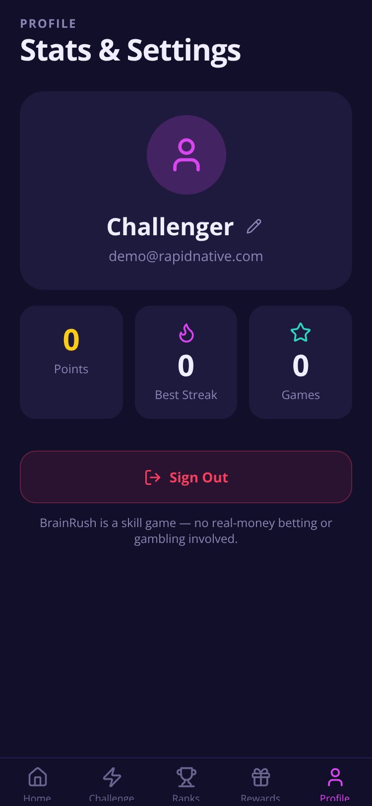 BrainRush screen 4