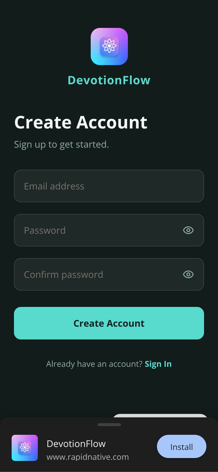 DevotionFlow screen 1