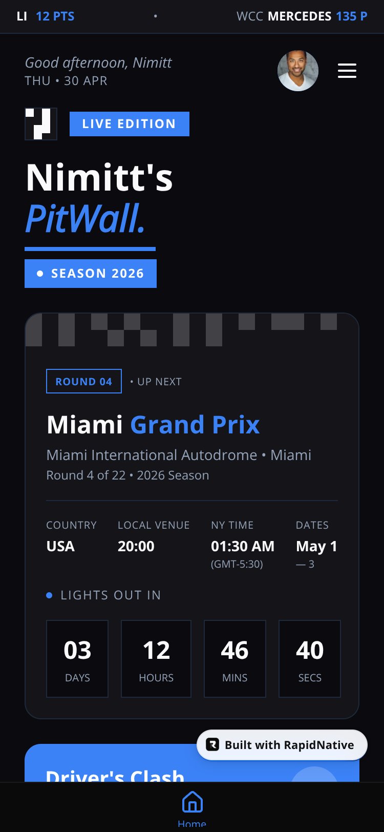 PitWall Pro screen 1