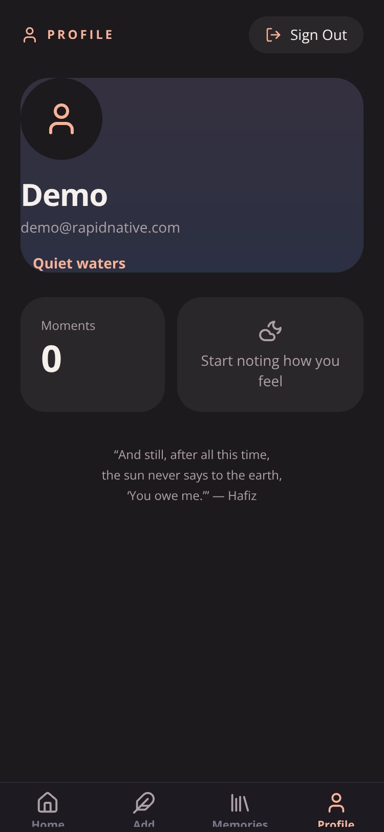 PEACE screen 2