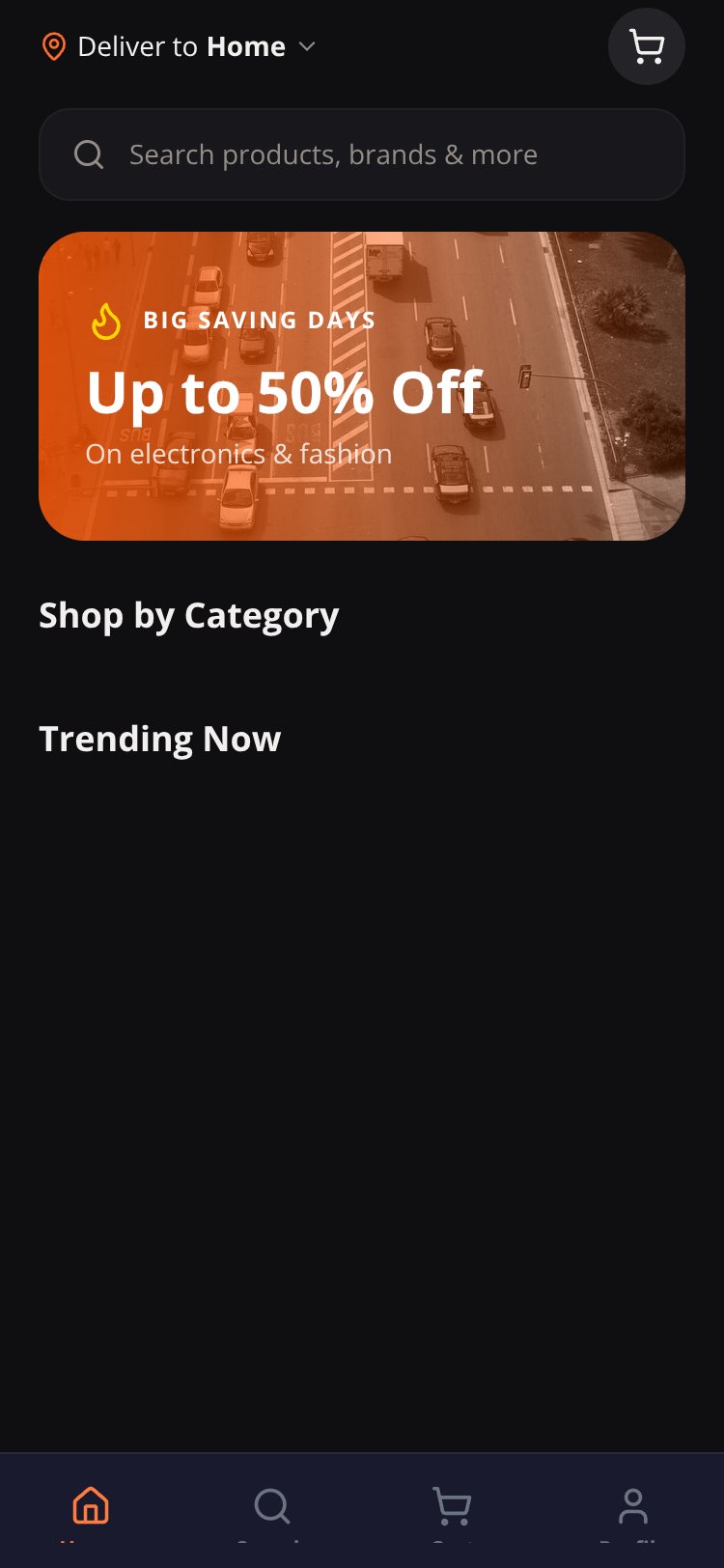 ShopXpress screen 2