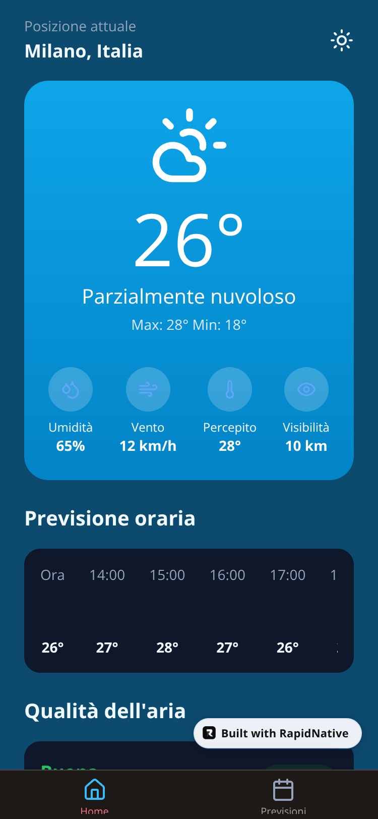 WeatherNow screen 2