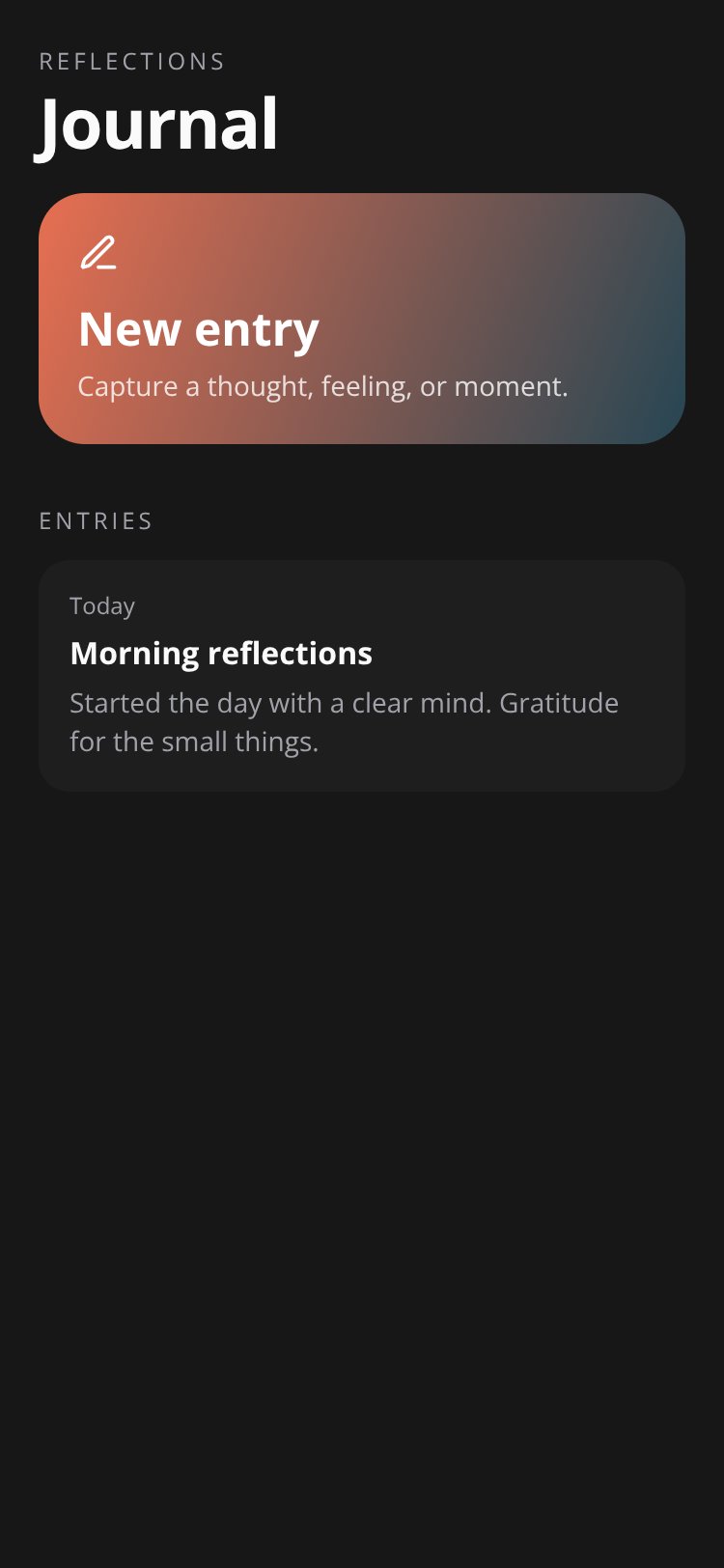 RapidNative App screen 1