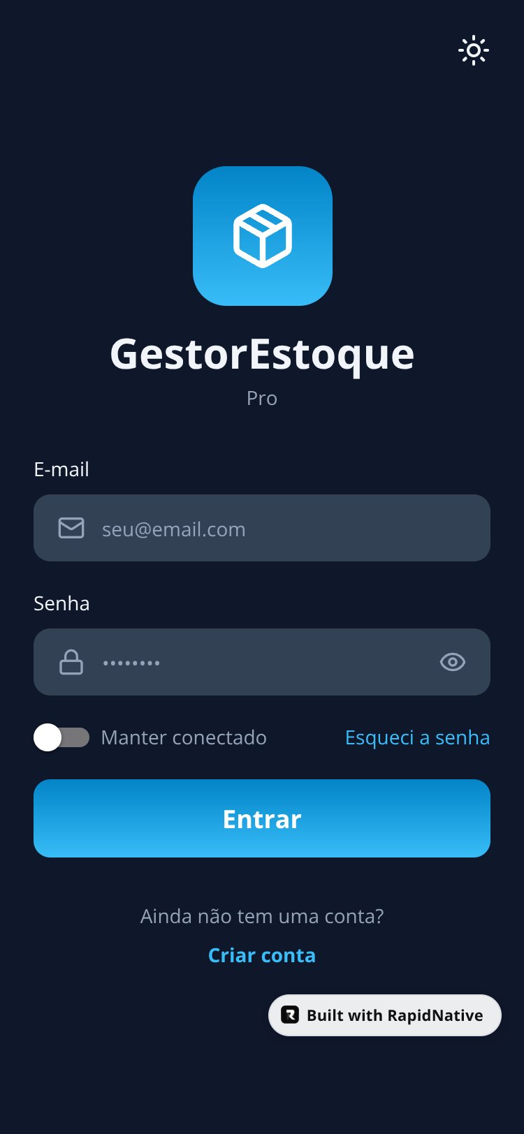 GestorEstoque Pro screen 1